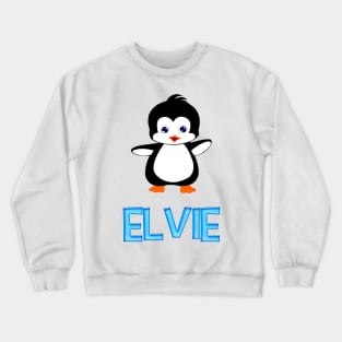 Elvie Penguin Sticker Funny Crewneck Sweatshirt